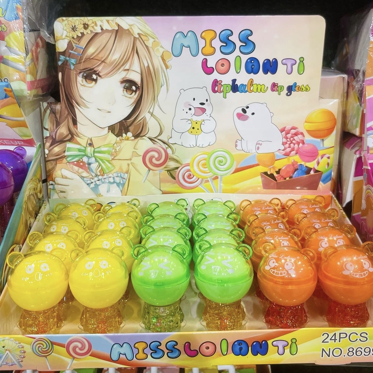 TEDDY LIPBALM & LIPGLOSS