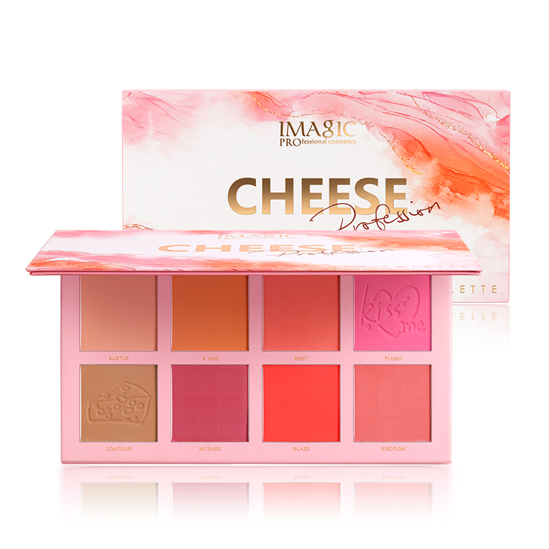 IMAGIC 8 COLOR BLUSH & CONTOUR CHEESE PALETTE