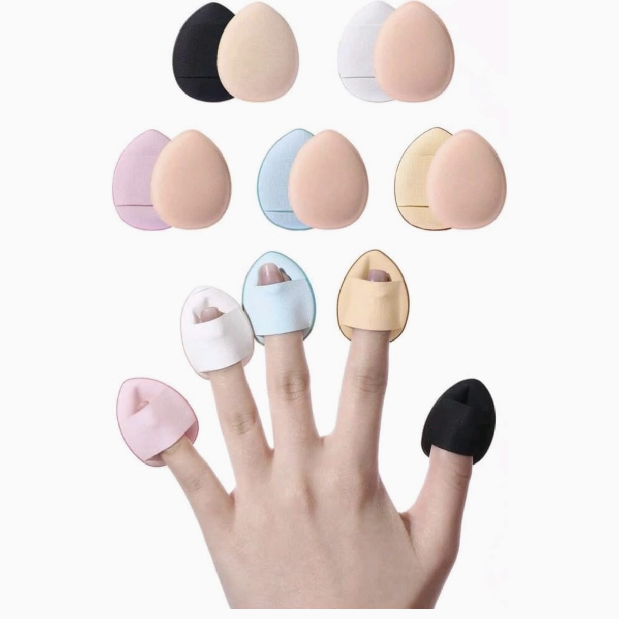 Mini Finger Powder Puff 1 pcs