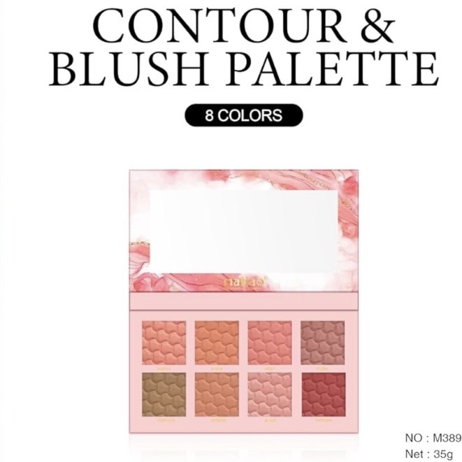 Maliao Cheese 8 Colors Contour & Blush Palette - Sculpt, Define, Glow