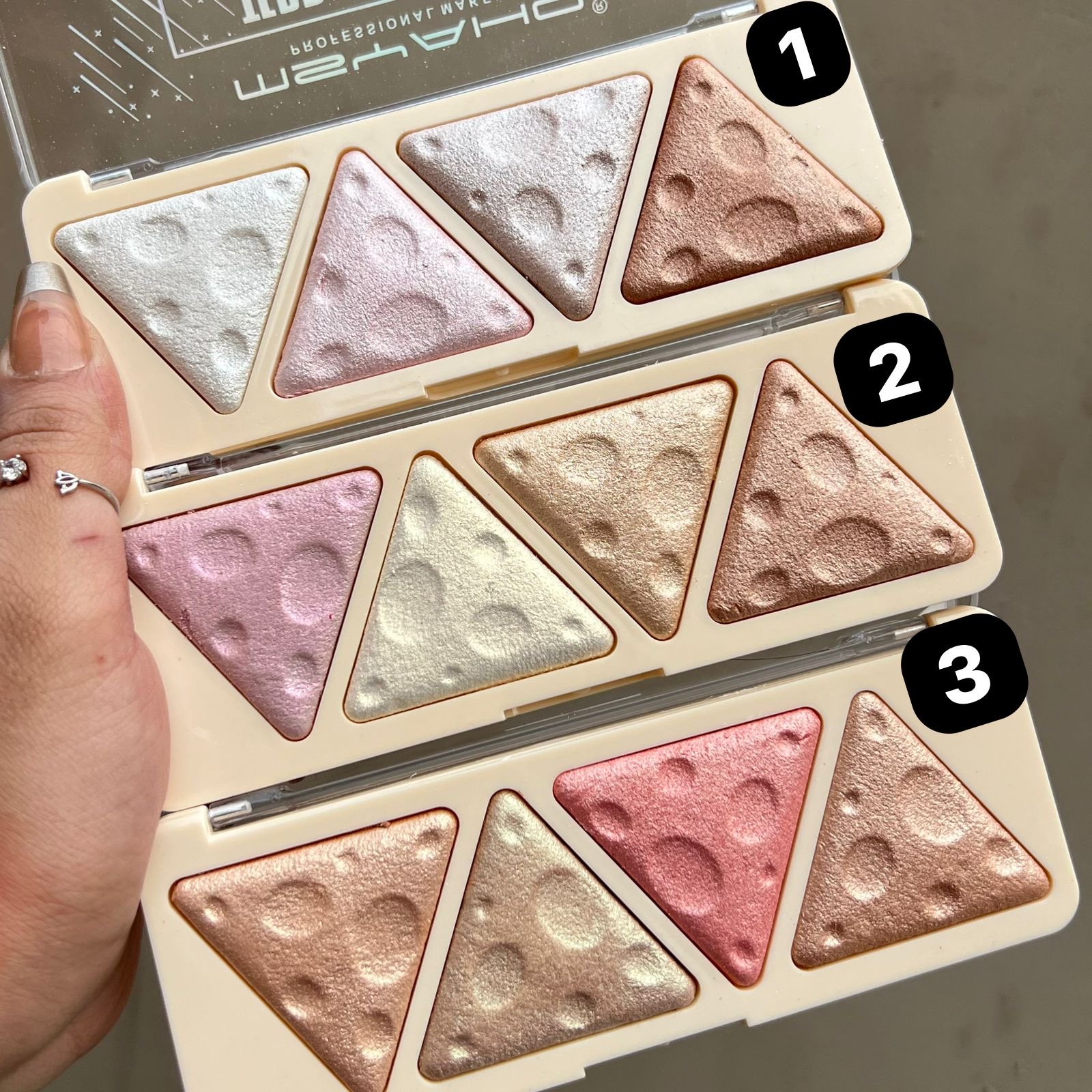 Msyaho Terracotta Cheese 4 Color Highlighter palette
