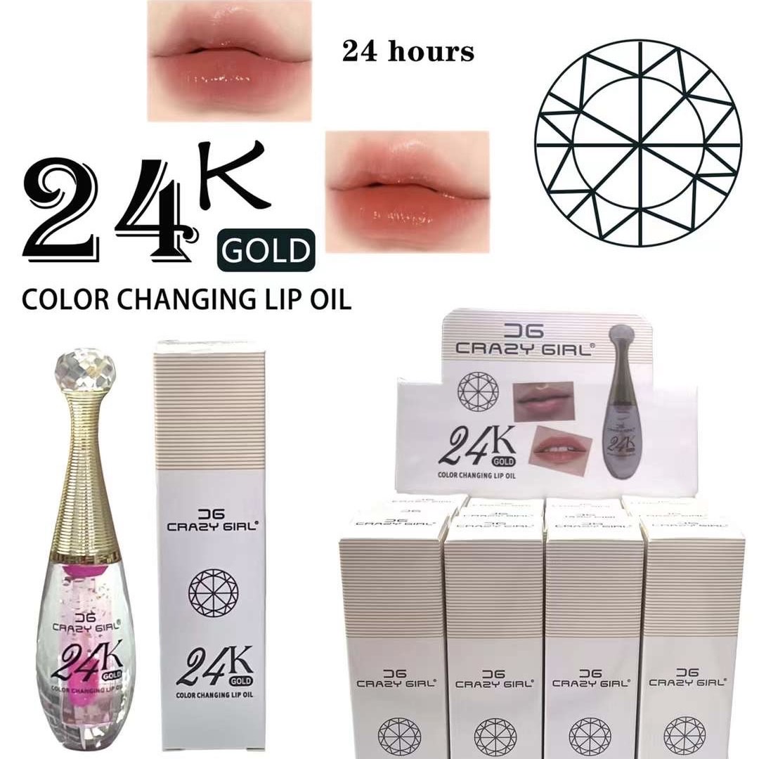 Crazy Girl 24K Gold Lipgloss | Color Changing Lip Oil