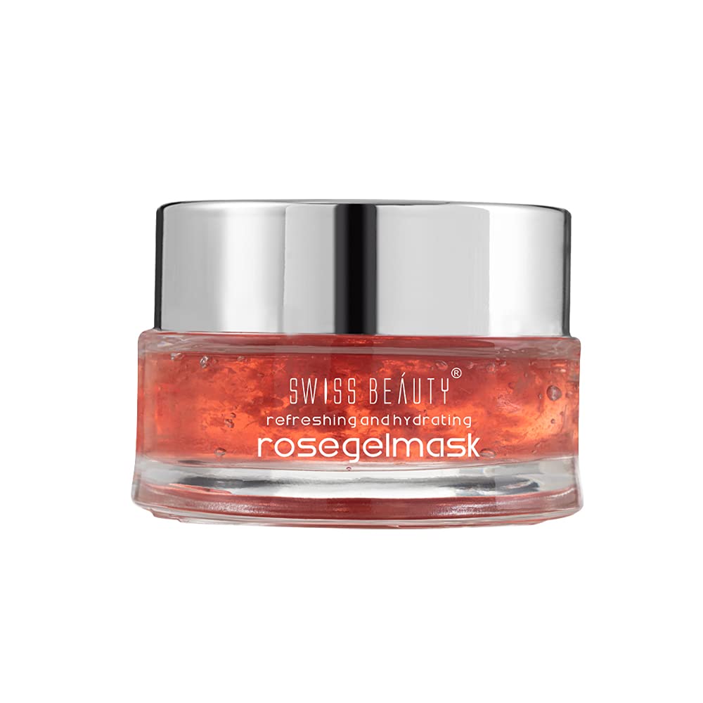 Swiss Beauty Refreshing and Hydrating Rose Gel Mask, 70gm