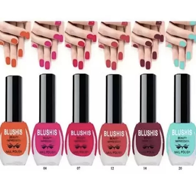 Pack of 6 Nailpaints (Random Colors)