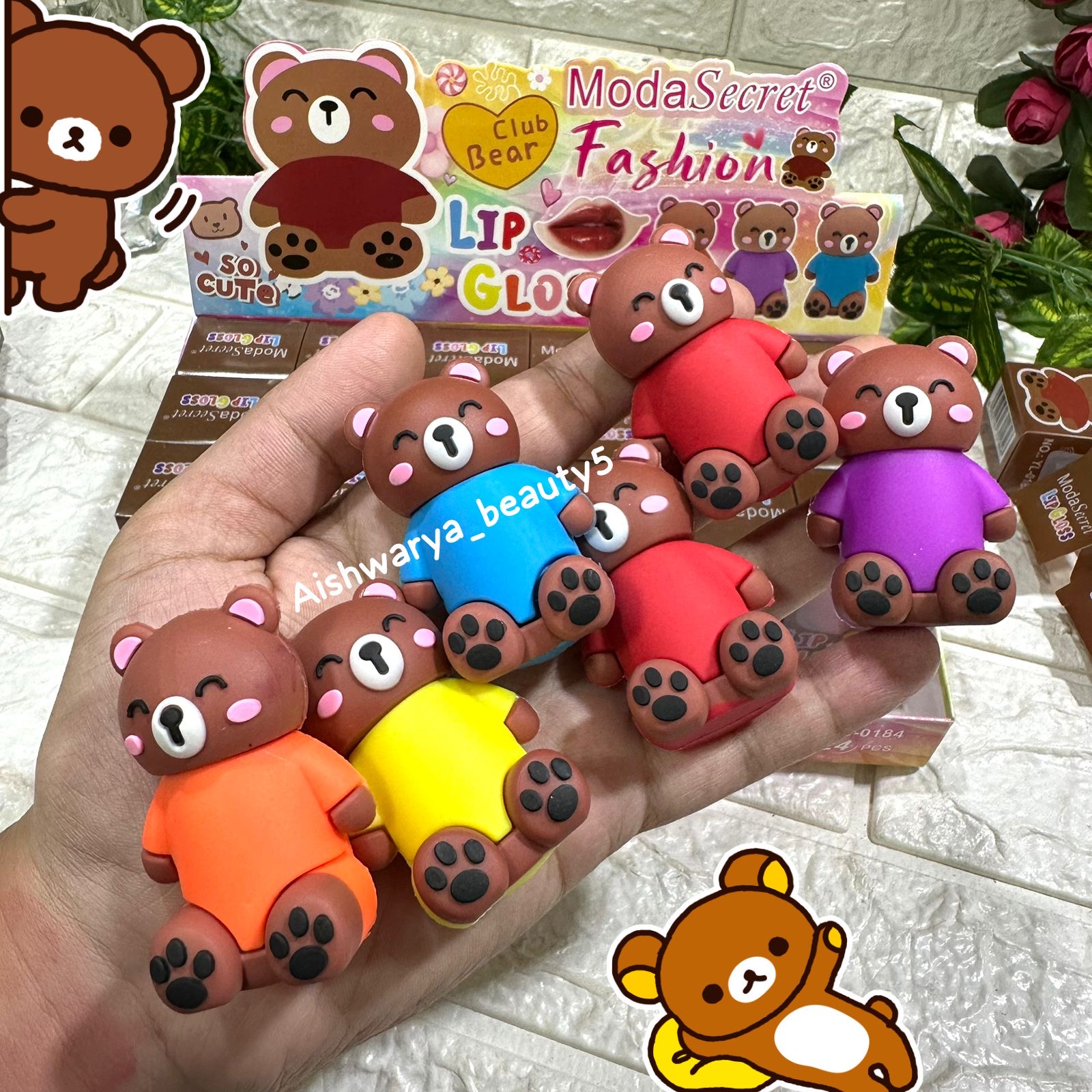 Korean Teddy Bear Lipsticks