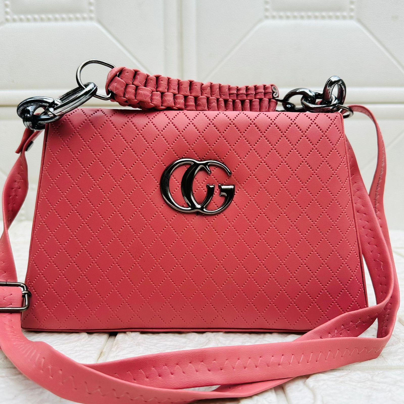 Imported CG Handbag- Brick