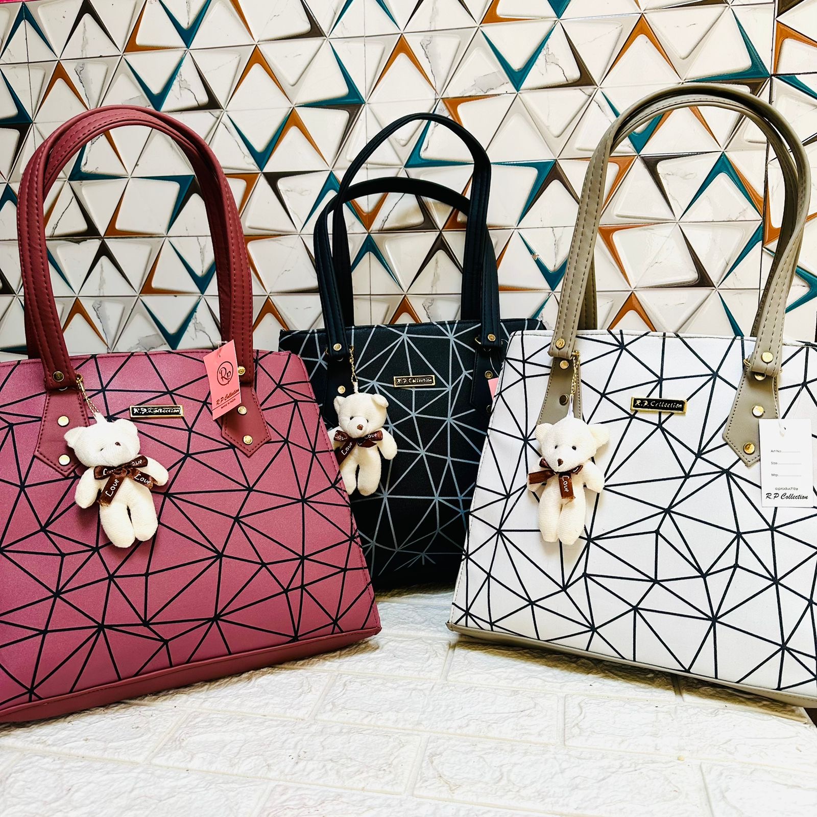 Korean Marvel Teddy Tote Bags