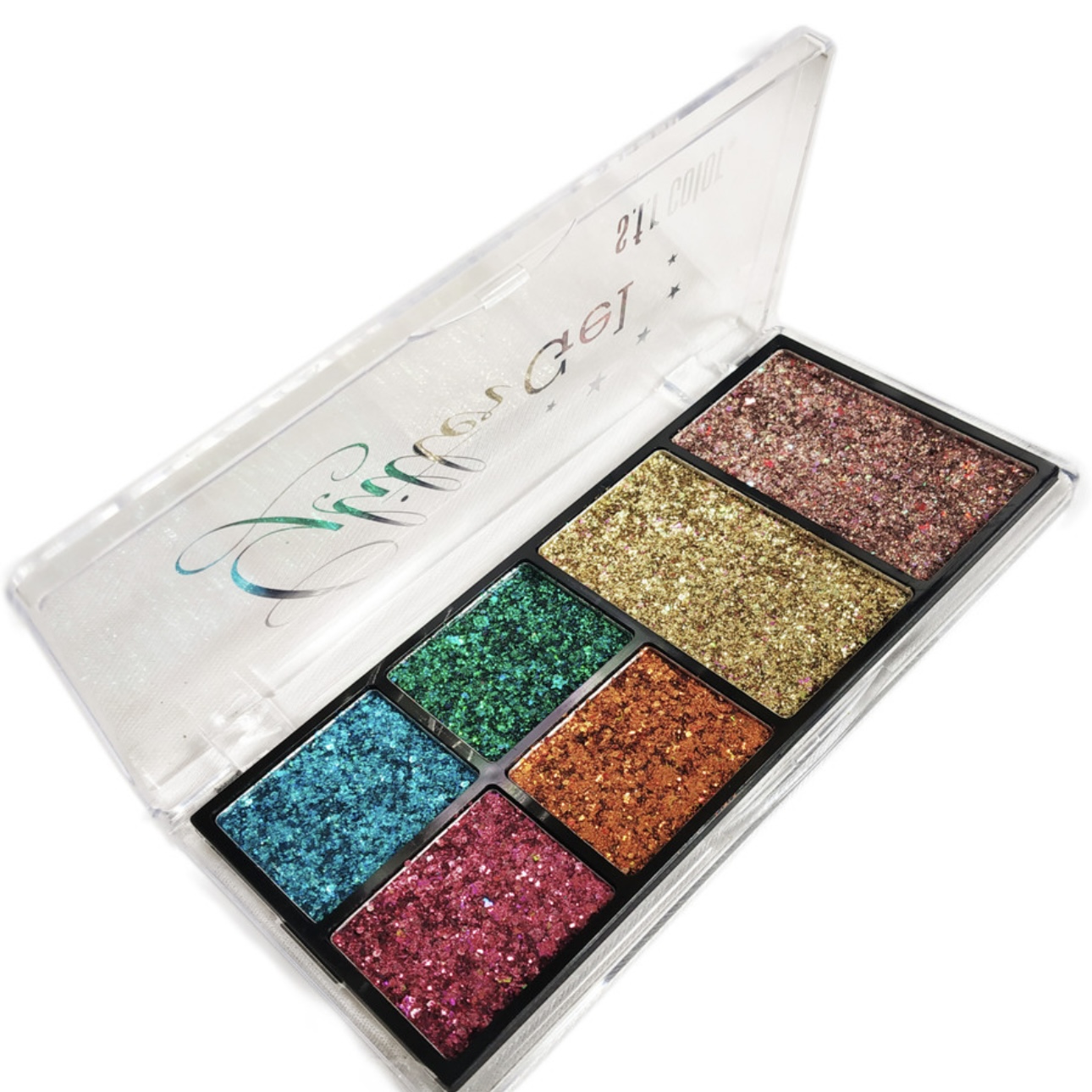 Sfr 6 color Glitter palette- 02