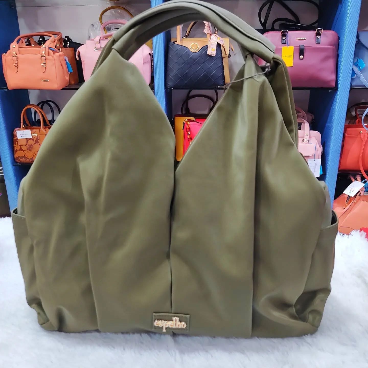 Imported Slouchy Shopper Bag Khaki
