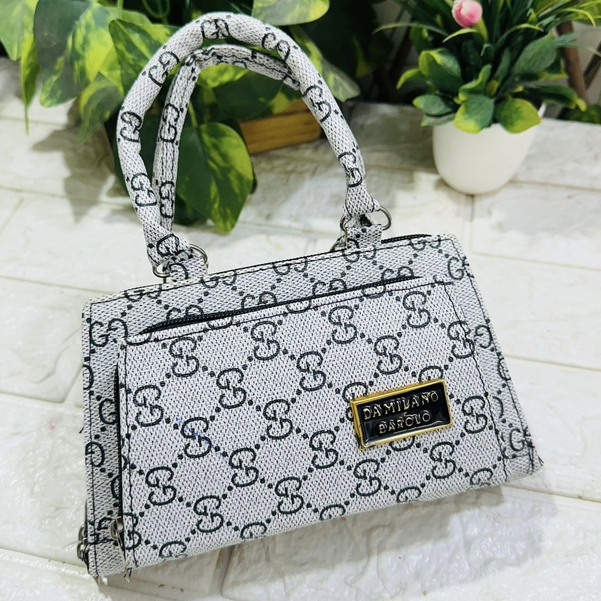 Gucci inspired Handbag White