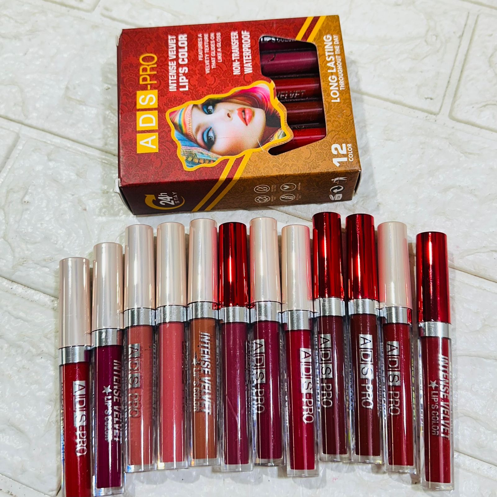 Ads pro 12 Pcs Nude Lipstick set