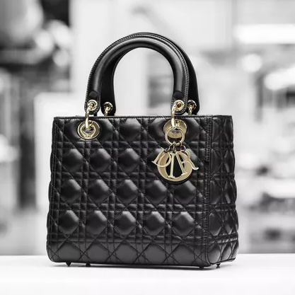Dior Small Lady Dior My ABCDior Bag -Black
