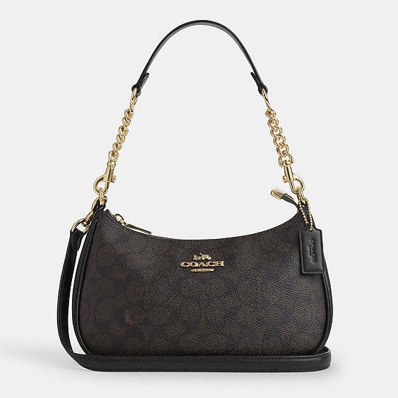Coach Teri Shoulder Bag -Wood Brown