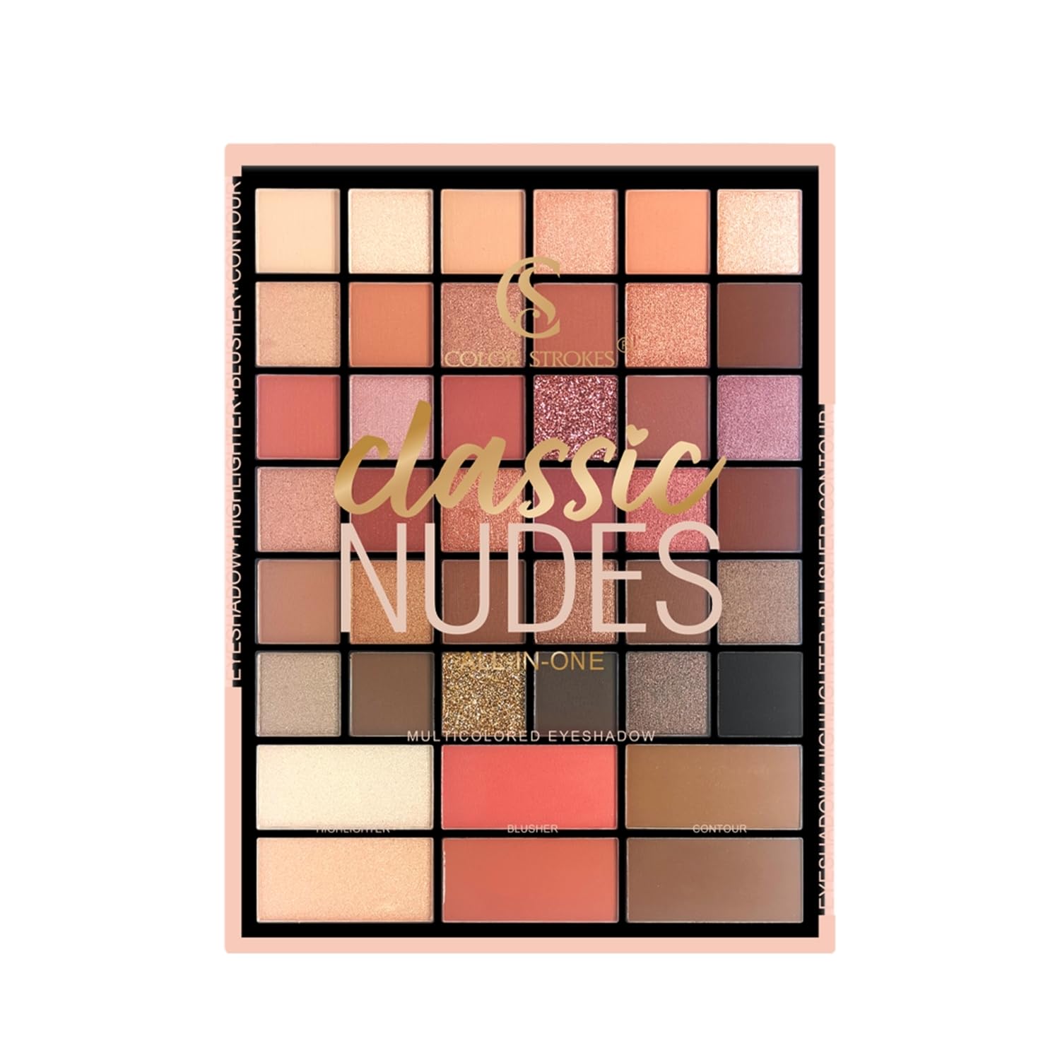 Anylady Classic Nudes All in One Face and Eye Makeup Palette with Eyeshadow Highlighter Blusher Contour