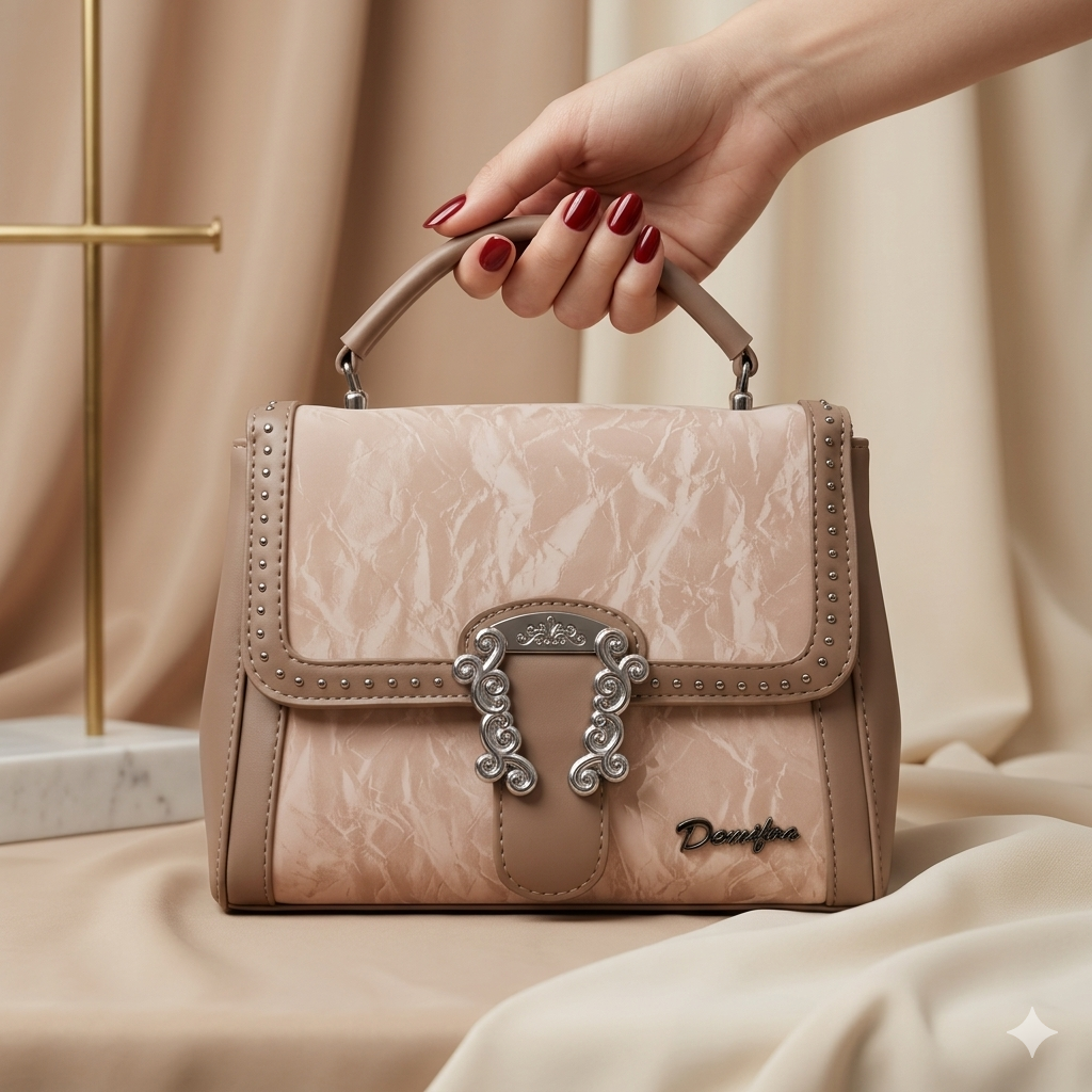 Korean Sienna Marble Satchel Sling Bag