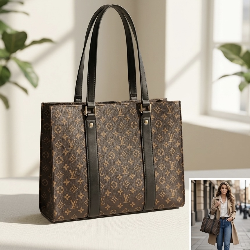 LV inspired Signature Totebag